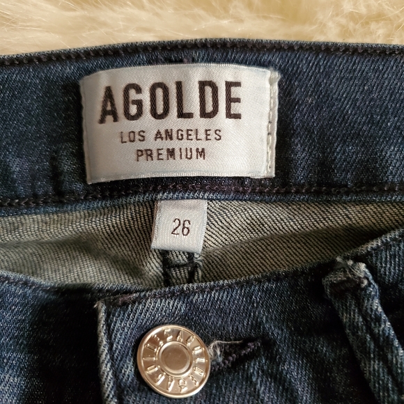 AGOLDE Sophie Skinny Jeans in Dare Wash Ripped Distressed Size 26 - Picture 10 of 15